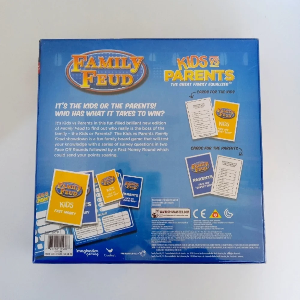 FAMILY FUED Board Game 'Kids vs Parents' NEW Unopened Box
